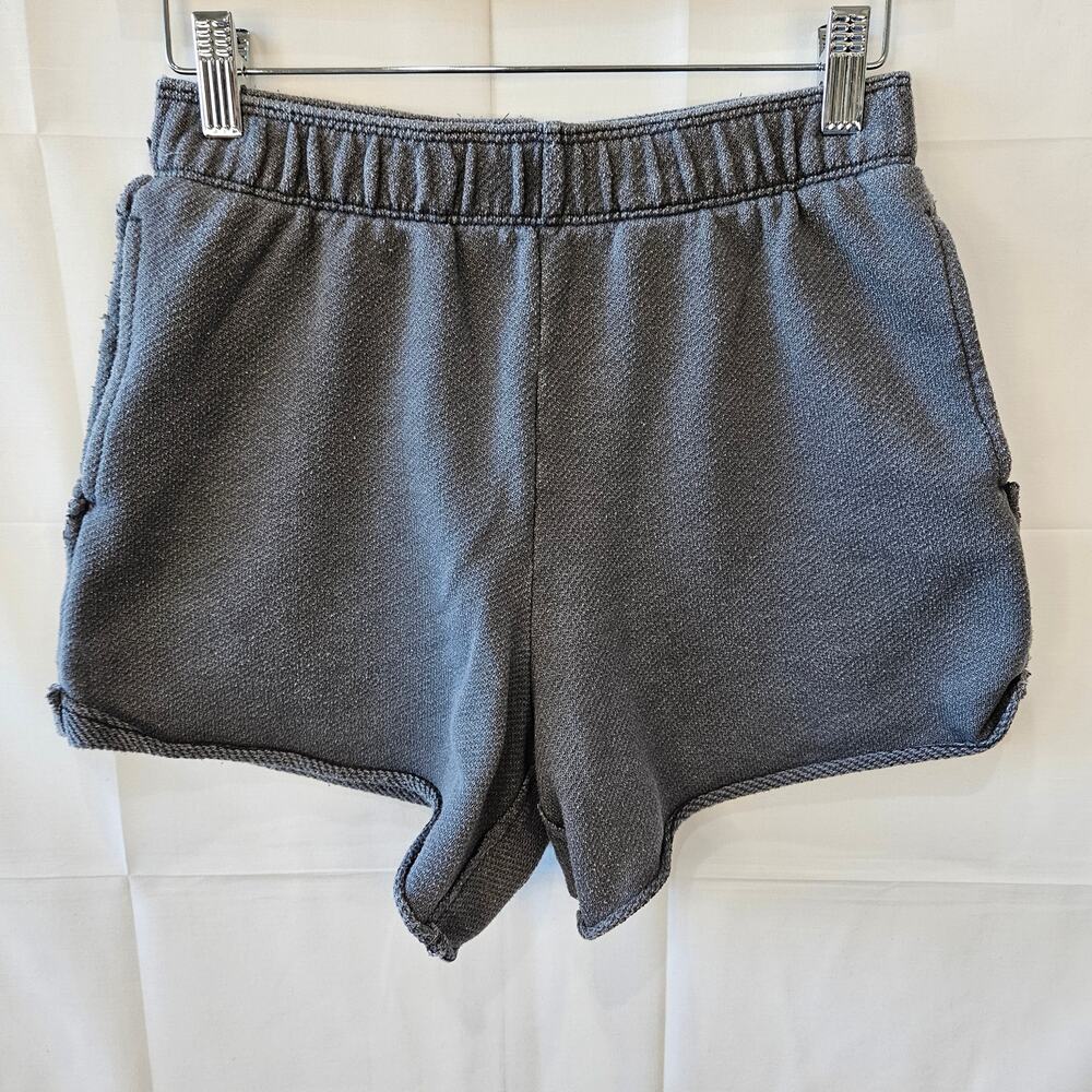 Aerie Terry Knit Gray High Rise Gym Exercise Shorts Size XS